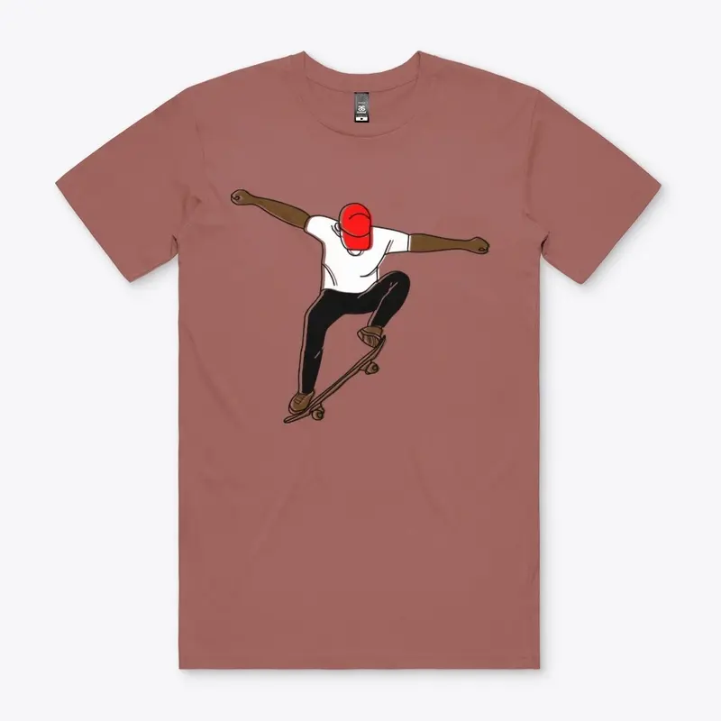 Minimal Skating T-shirt Design